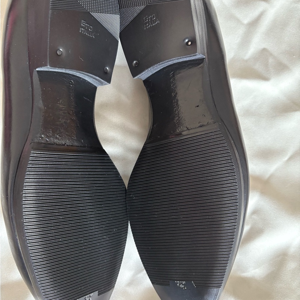 Men's Black Leather Loafers - Picture 3 of 4